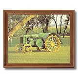 1934 John Deere Model GP Farm Tractor Picture Oak Framed Art Print