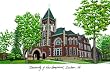 University of New Hampshire Lithograph 14x10 Unframed Lithograph