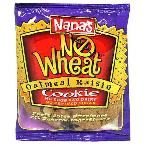 Nana's No Wheat Oatmeal Raisin Cookie, 3.5-Ounces (Pack of 12)
