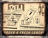 Deli store sign butcher shop diner wall display antique vintage / for restaurant wall decor