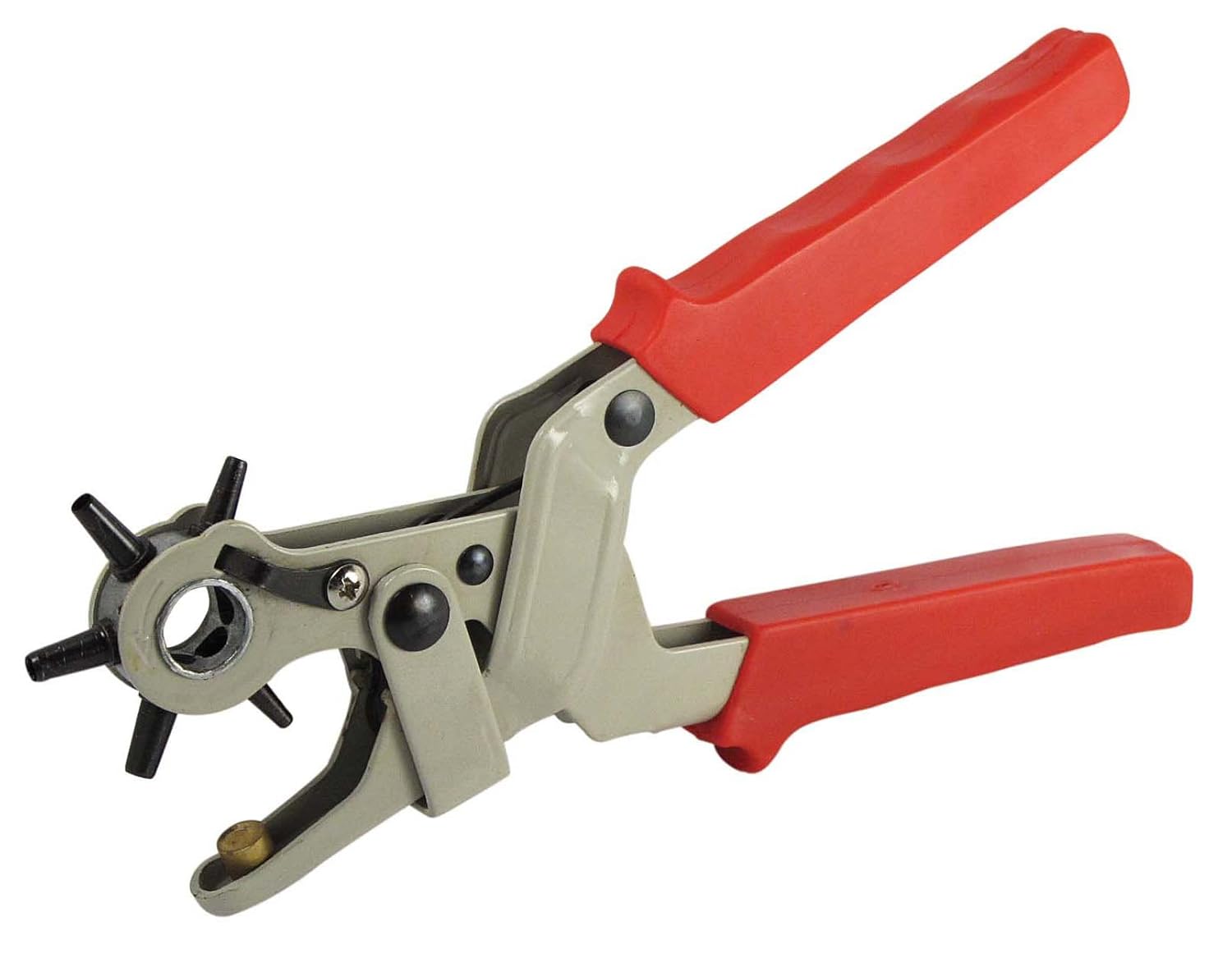 Heavy Duty Revolving Leather Belt Paper Hole Cut Eyelet Plier Punch