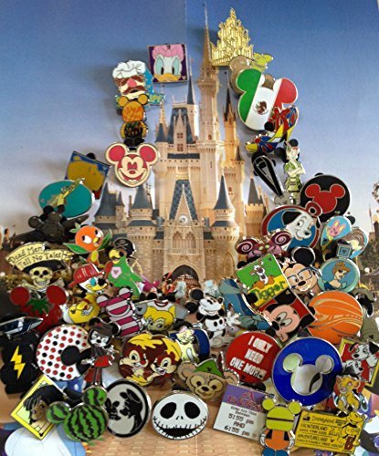 DISNEY TRADING PIN LOT (SET OF 50) - OFFICIAL AUTHENTIC - NO DUPLICATES by Disney