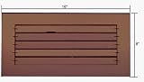 C.R. LAURENCE AMG1680BRZ CRL Bronze Acrylic 16 X 8 Adjustable Louver Mirror Grill