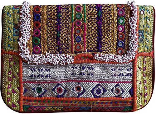 Jaipur Forever Women's Vintage Sari Fabric Clutch Bags- Clutch Bags At Online 35Cm* 30Cm Antique Color