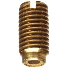 Brass Vee Jewel Assembly Spring Loaded .175" Length , Angle 80 / 85 Degrees , Vee Depth .015" / .020" , #2-80 UNS-3A Thread
