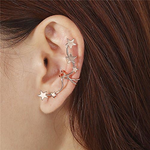 CIShop Characteristic Star Earring Stud Ear Wrap Earring Gothic Punk Earcuff (ECstar01)