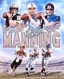 Archie, Peyton and Eli Manning - Action - Autographed 16x20 Photograph