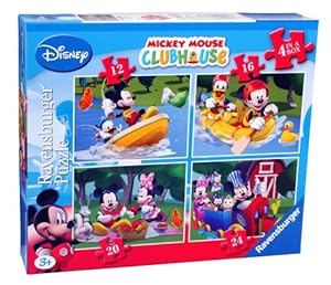 Ravensburger - Puzzles con diseño de Mickey Mouse (4 unidades) (7232)