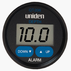 Uniden Qt206Hp Blk W Adj In-Hl In Dash Digital Depth Gauge - Navigation Instruments - Uniden