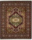 8'2 x 9'10 Red Heriz Rug