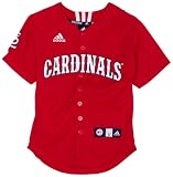 MLB Boys' St. Louis Cardinals Screen Print Baseball Jersey, Red, Large