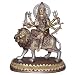 Hindu Goddess Durga Seated On A Lion Collectible Brass Figurines from India