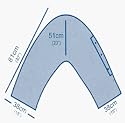 Supersoft Ivory V-Shaped (Orthopaedic) Pillowcase