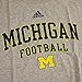 adidas Michigan Wolverines Football Wordmark T-Shirt - Grey