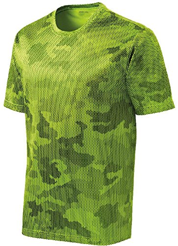 Mens or Youth CamoHex All Sport Moisture Wicking Shirts Youth XS-Adult 4XL