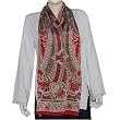 Fashion Scarfs for Women Printed Crepe Silk 20 X 68 inches (rsrf053)