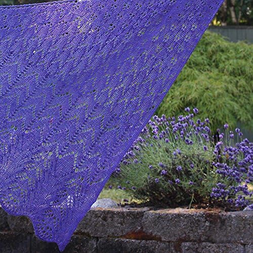 A Bias for Lace - Hand Knit Lace Shawl - Original Design