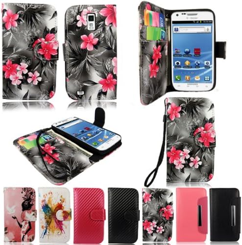 Cellularvilla® Wallet Case for Samsung Galaxy S2 T989 T-mobile Pu Leather Wallet Card Flip Open Case Cover Pouch.