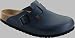 Birkenstock Clogs ''Boston'' aus Naturleder in blau mit normalem Fussbett und Weichbett