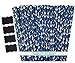 Outside the Box Papers Anchor Nautical Themed Paper Straws 7.75 Inches 75 Pack Navy Blue, White