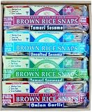 Brown Rice Snaps, Assorted Original, 3.5-Ounce Packages (Pack of 12)