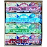 Brown Rice Snaps Assorted Original 3.5 Ounce Packages Pack of 12 by Brown Rice Snaps