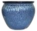 Ceramic planter / fishbowl - hand glazed, cobalt blue, 16