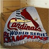 St Louis Cardinals 10-Time World Series Champions Woven Throw Blanket