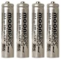 Moonrays 97126 Rechargeable NiCd AAA Batteries for Solar Powered Units, AAA, 4-Pack