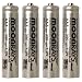 Moonrays 97126 Rechargeable NiCd AAA Batteries for Solar Powered Units, AAA, 4 Pack