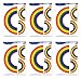 Beistle S52156AZ6, 6 Sheets Rainbow Window Clings, 12