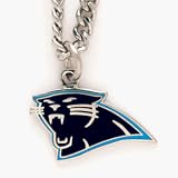 Carolina Panthers Chain Necklace with NFL Team Logo Pendant
