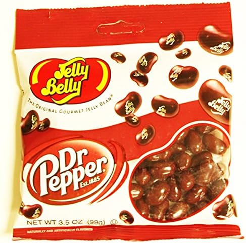 Clay Foods Variety Candy Mix - Three 3.5 oz Bags of Jelly Belly Dr. Pepper Jelly Beans and Three 5 oz Bags of Kenny's Dr. Pepper Twists