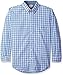 Haggar Men's Long Sleeve Peached Poplin Woven Shirt