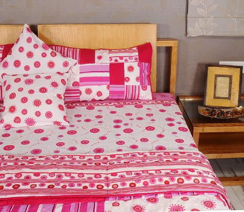 Imagen 5 de Design Bed Spread hoja de cama Set de cojines a juego Cubra Una colcha y almohada Casos Tamaño 90 x 108 pulgadas