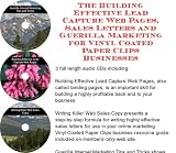 The Guerilla Marketing, Building Effective Lead Capture Web Pages, Sales Letters for Vinyl Coated Paper Clips Businesses