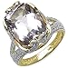 6.50 Carat Genuine Pink Amethyst & White Topaz title=