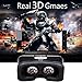 Vatos Vr Park V2 Virtual Reality 3d Glasses for 3d Video Games Headset for 4-6 Inch Smartphone (Black)