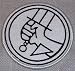 HELLBOY Bureau Paranormal Research /Defense White PATCH