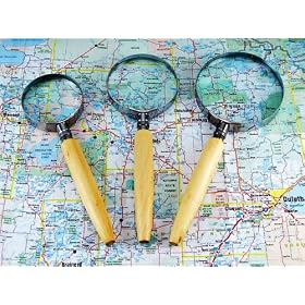 3-Piece High-Power Magnifier Set - 6X, 8X and 10X Magnifying Glasses