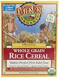 Earths Best Organic Whole Grain, Rice Cereal, 8-Ounce Box (Pack of 12)