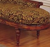 Powell Solana Chaise Lounge with Leaf Pattern Tapestry Fabric, 20