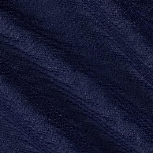 Stretch Polyester Ponte de Roma Knit Navy Fabric