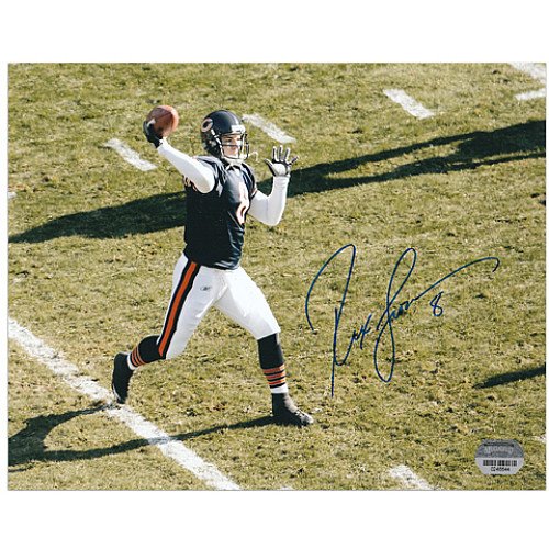 Mounted Memories Chicago Bears Rex Grossman Autographed 8x10 Passing Action Photo