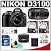 Nikon D3100 Digital SLR Camera & 18-55mm VR + Tamron 70-300mm Di Lens + 16GB Card + Filters + Case + Accessory Kit