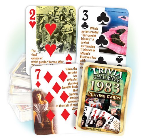 1983 Trivia Playing Cards On Sale
