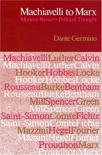 Machiavelli to Marx : Modern Western Political Thought under General in The Books Store