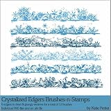 Photoshop Brushes - Crystallized Edgers Brushes and Stamps