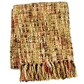 Home Tweed Throw - Gold/ Brown (50x60")