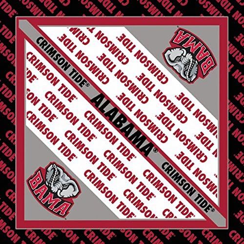 NCAA Pick Your School/ Team Logo Bandana do Rag Headwrap for You or Your Dog Made in USA (Alabama Crimson Tide)